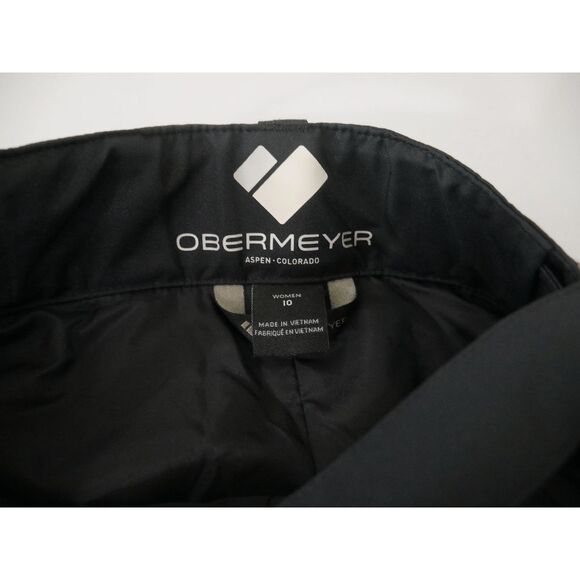 Obermeyer Women’s Malta Bib Overalls Black Waterproof Insulated Snow Ski Size 10 - Picture 8 of 10